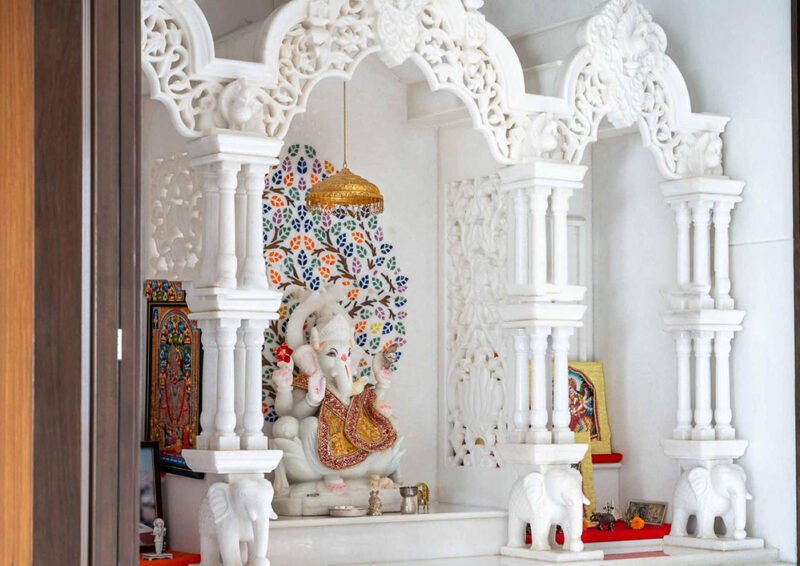 designing a personal prayer space with custom stone carving