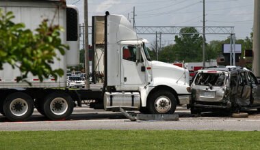 this big rig t boned the other vehicle.