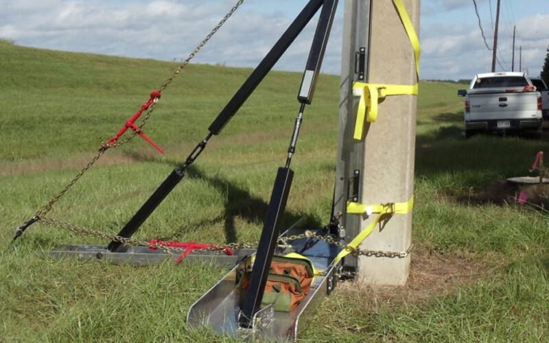 custom power poles support