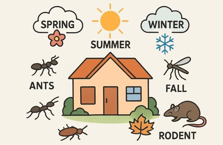 how seasonal changes affect pest activity