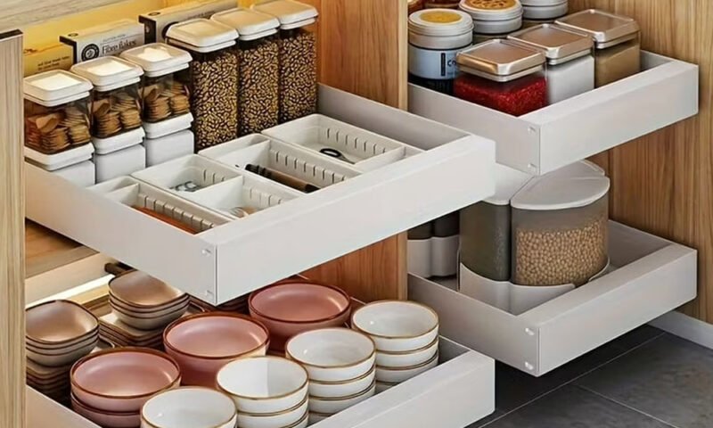 maximizing space with a slide out pantry