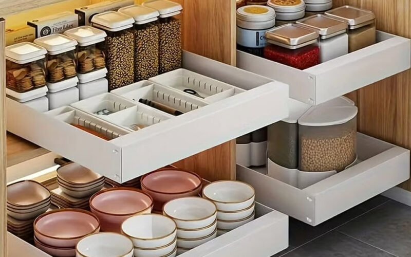 maximizing space with a slide out pantry