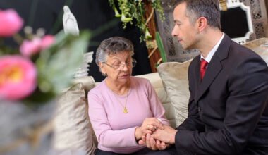 meeting with a funeral director