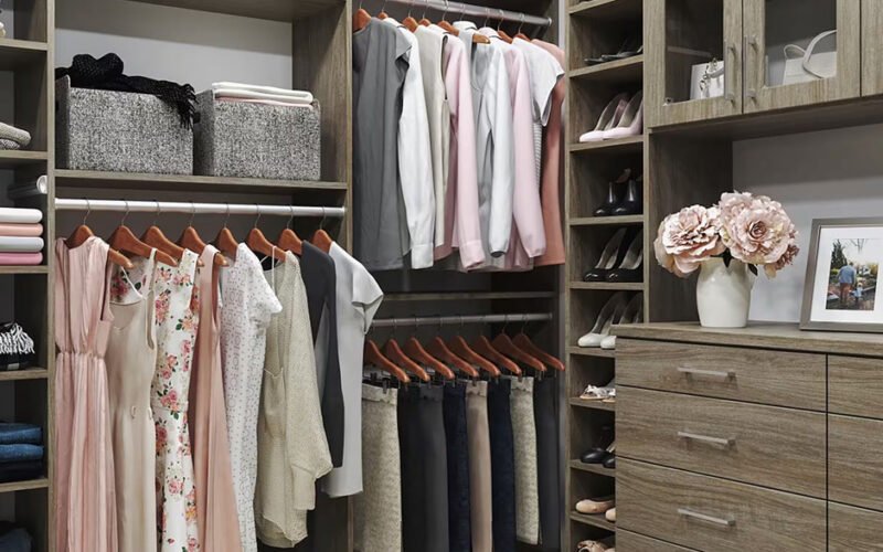 adjustable shelving in custom closet systems