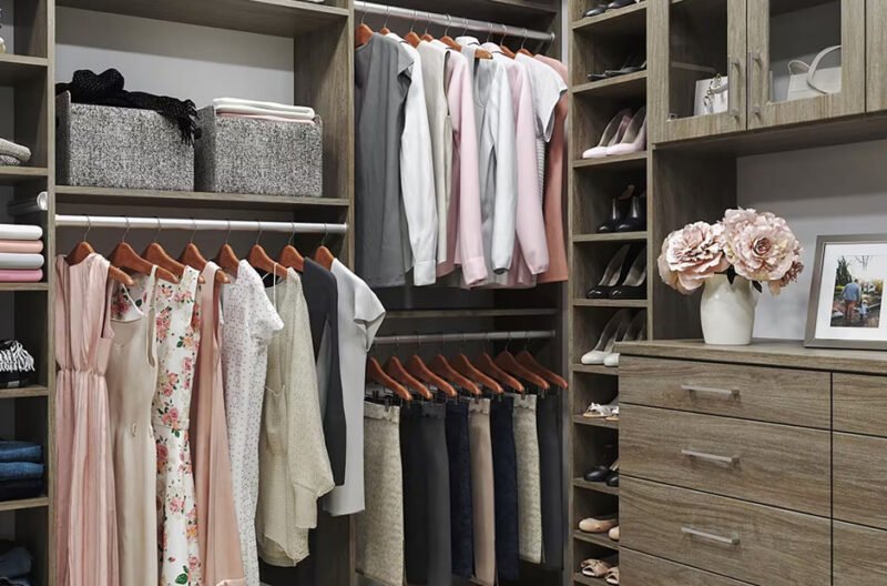 adjustable shelving in custom closet systems