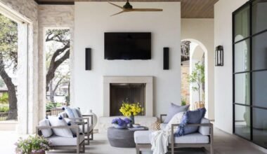 incorporating art into outdoor living areas