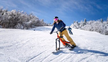 riding sno go bikes in steamboat