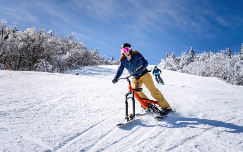 riding sno go bikes in steamboat