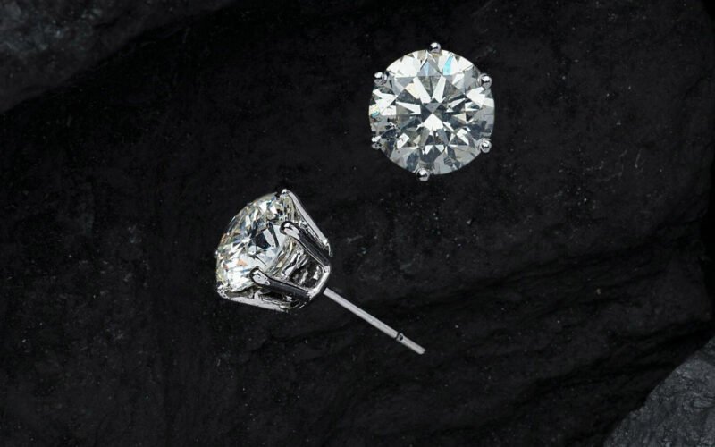 timeless elegance with classic diamond stud earrings