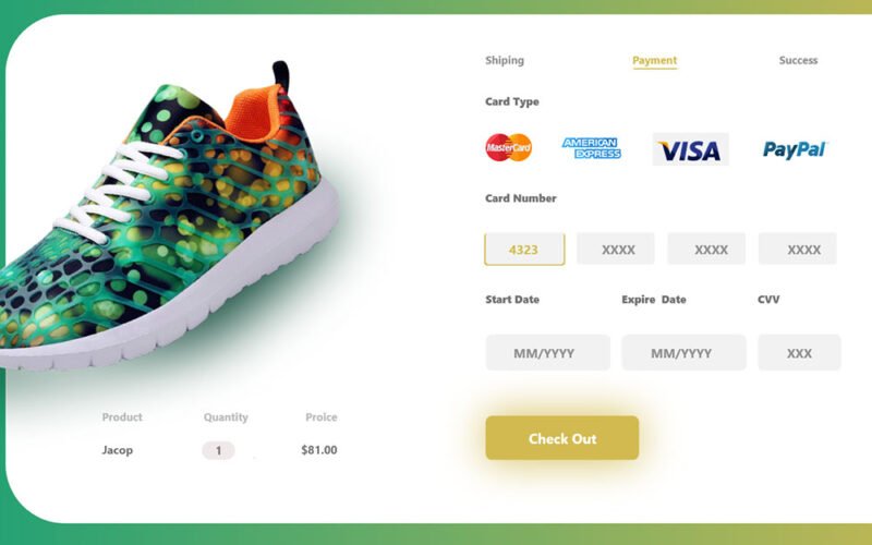 design checkout pages