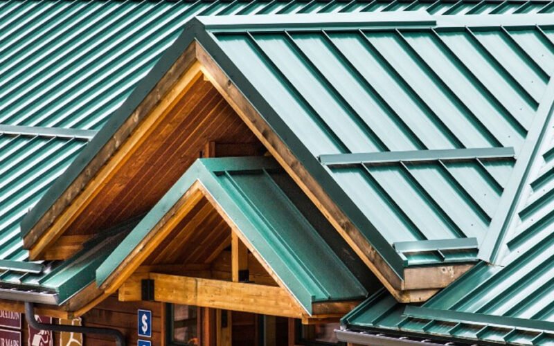 the metal roof installation