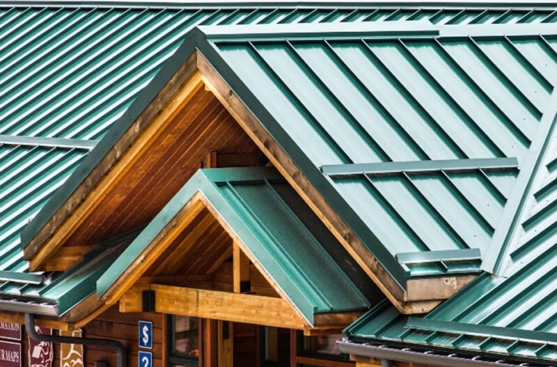 the metal roof installation