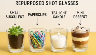 creative ideas for using shot glasses beyond the bar