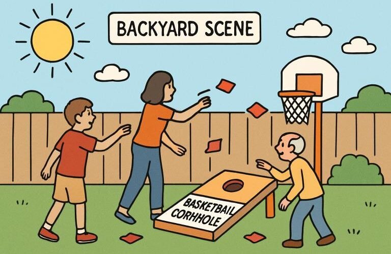 how basketball cornhole boards are changing backyard games
