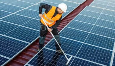solar panel cleaning
