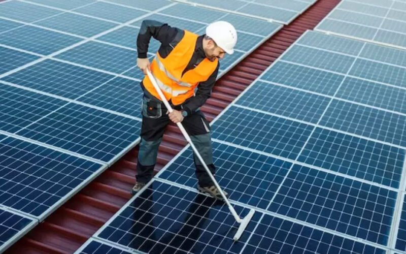 solar panel cleaning