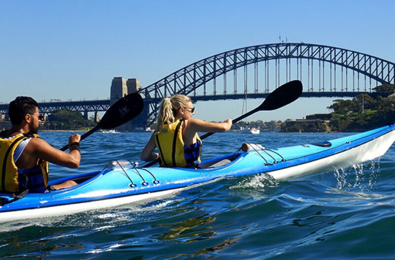 exploring sydney harbour by kayak