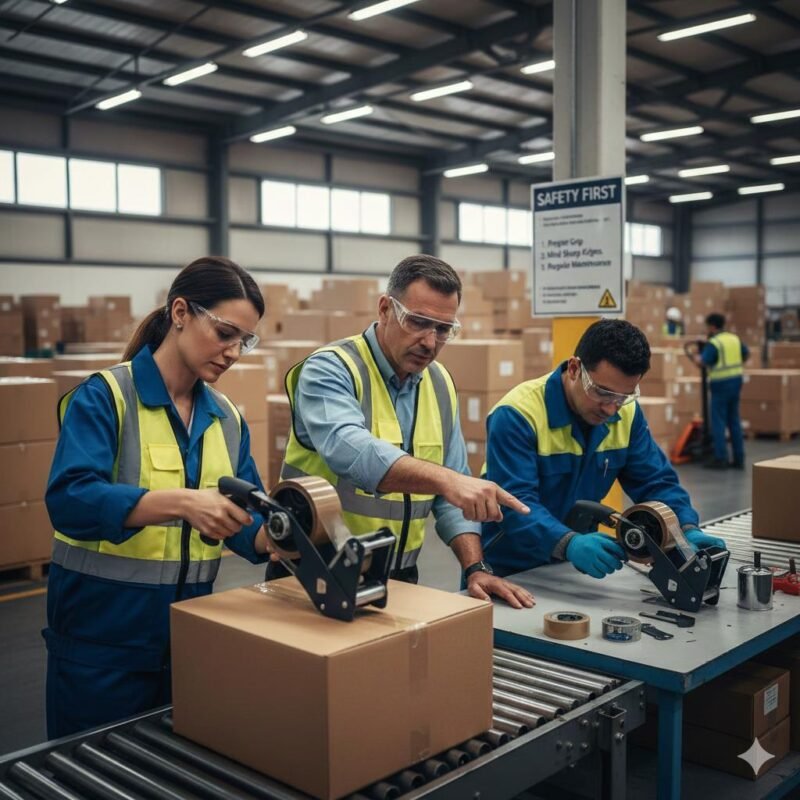 packaging tape gun misuse