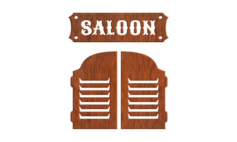 stylish swinging doors for rustic charm