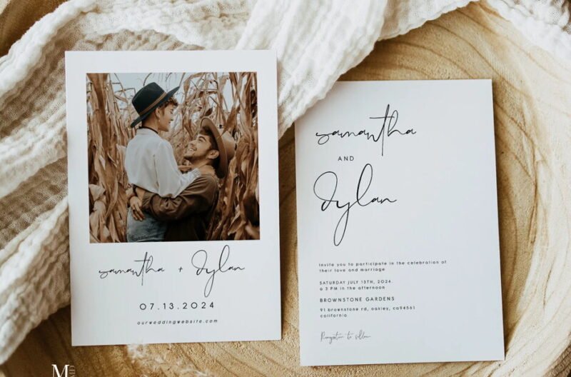 creative ideas for modern wedding invitations