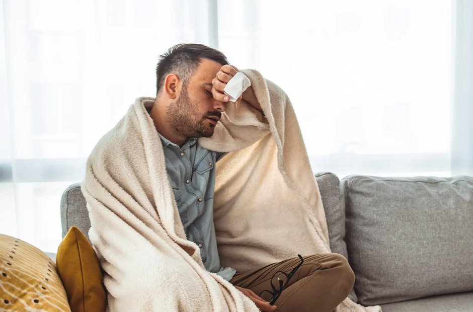 struggling to overcome a cold