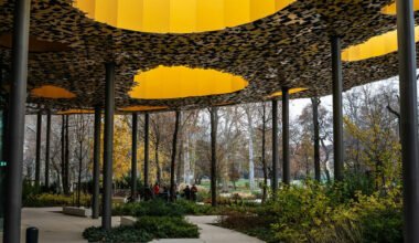 the artistic fusion of sustainability and light in outdoor design