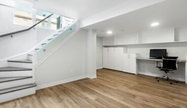 tips for managing household items during a basement finishing project