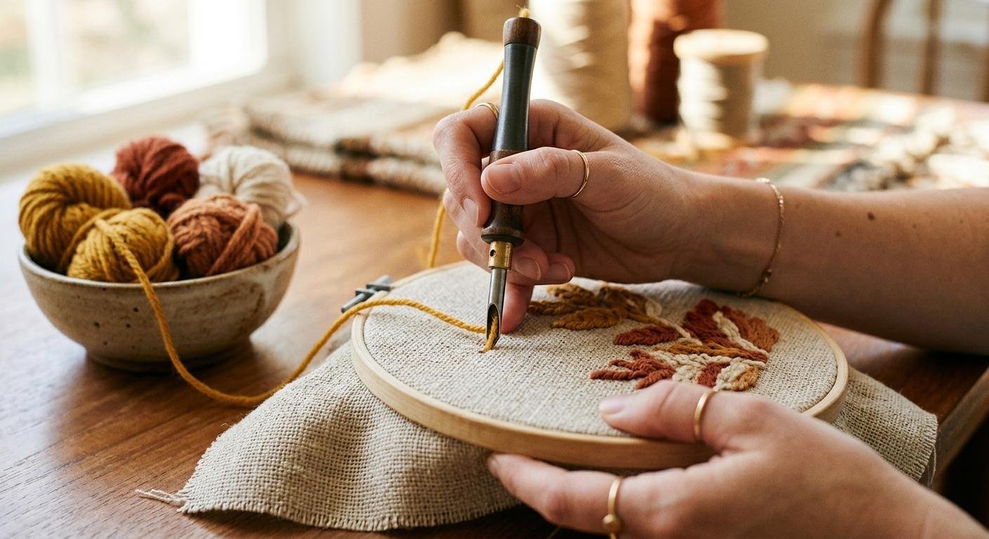 punch needle embroidery for beginner