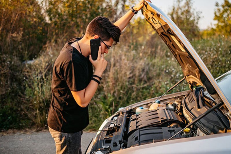 roadside car battery breakdown