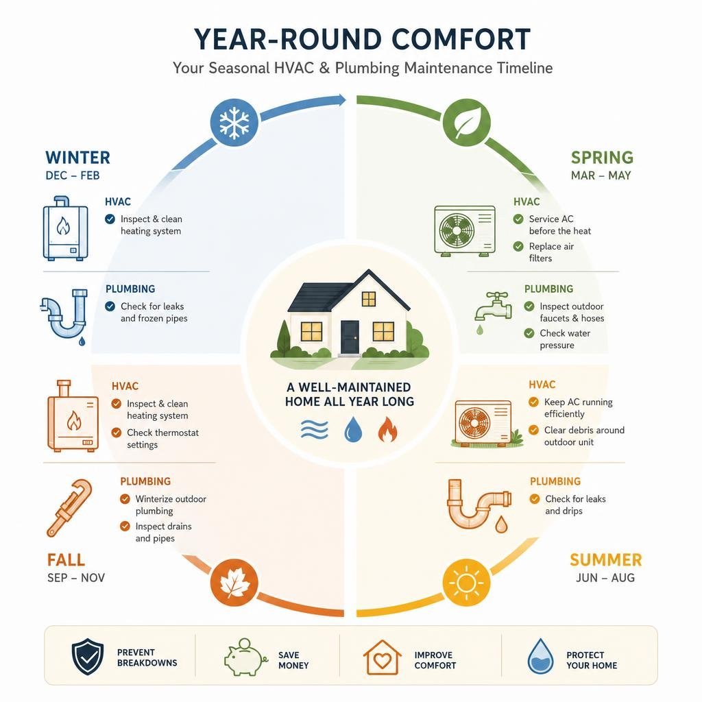 essential hvac and plumbing maintenance for your hom