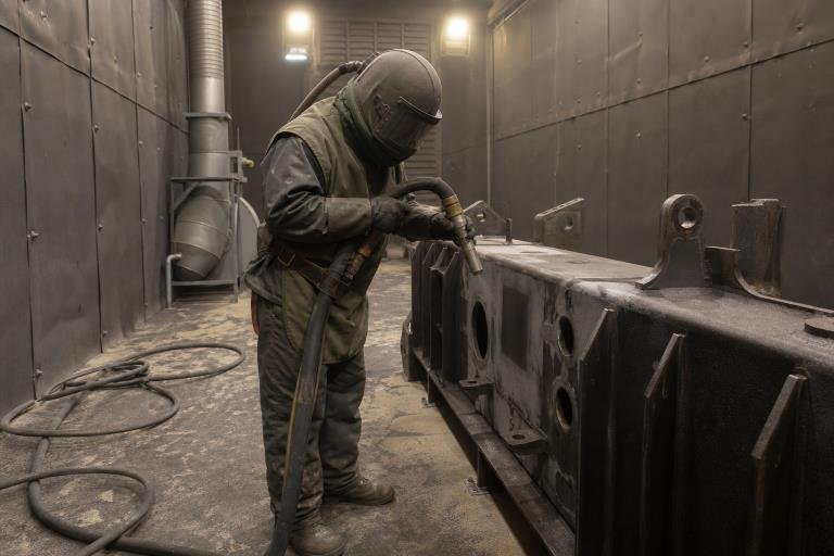 how airblast afc blast rooms improve visibility, dust control, and surface preparation