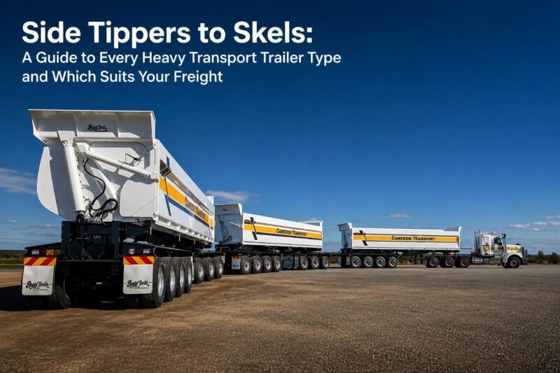 side tippers to skels a guide to every heavy transport trailer type and which suits your freight