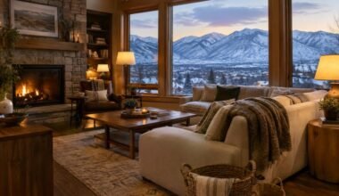 how to create a warm, personal winter home in utah