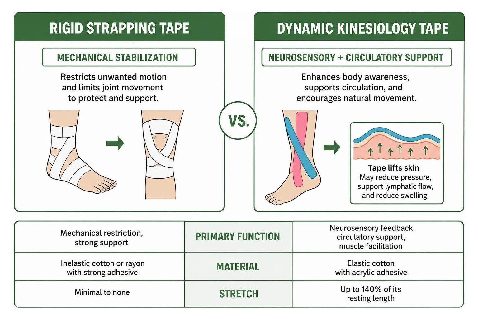 the role of professional athletic tapes in sports recov